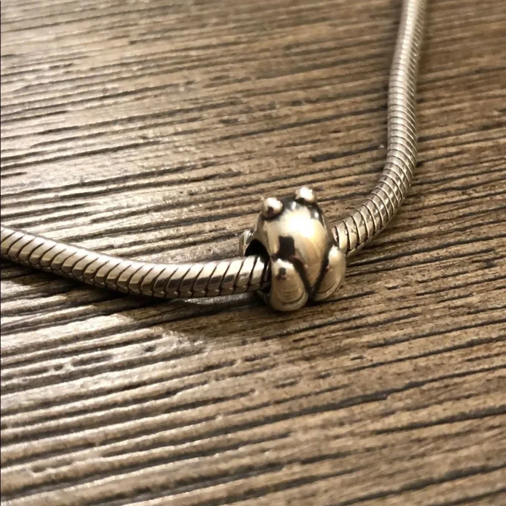Sterling Silver Frog Bead European Bracelet Bead
